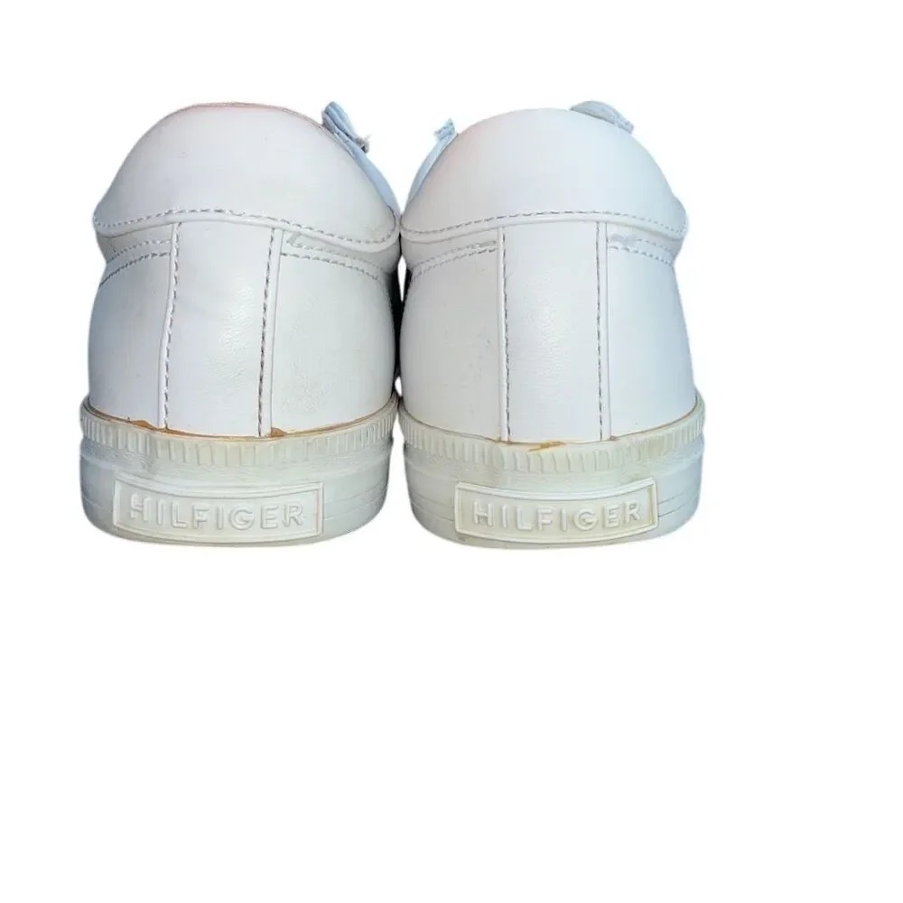Tommy‎ Hilfiger Women's White Slip-On Sneakers Casual Flats 9